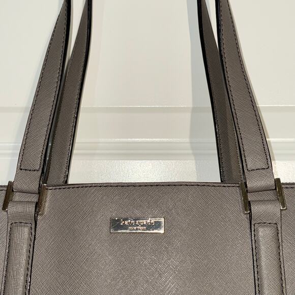 Kate Spade New York Newbury Lane Briar Saffiano Leather Tote in Warm Taupe - Picture 4 of 12